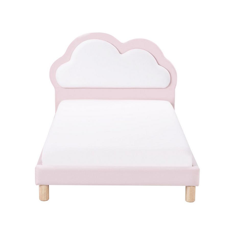 Beliani Kinderbett aus Samtstoff Modern MAZOU  