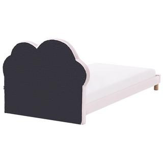 Beliani Lit d'enfant en Velours Moderne MAZOU  