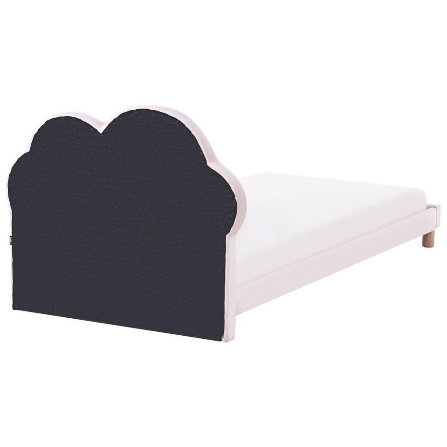 Beliani Kinderbett aus Samtstoff Modern MAZOU  