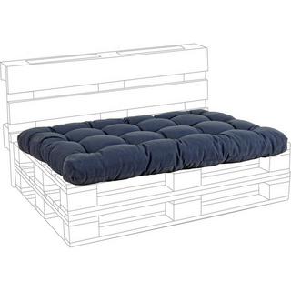 mutoni Cuscino da giardino per pallet 120x80 blu denim  