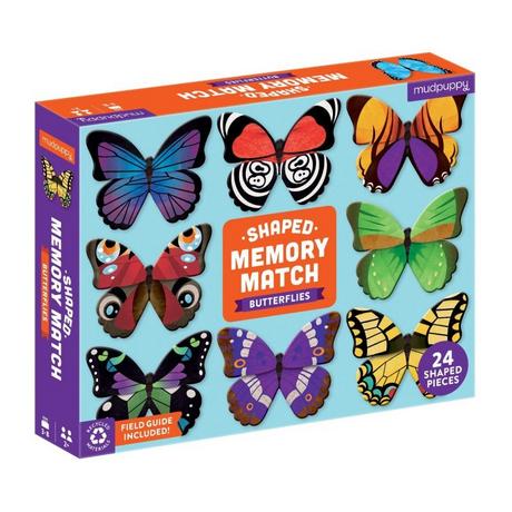 mudpuppy  Shaped Memory Match, Schmetterlinge, Mudpuppy 