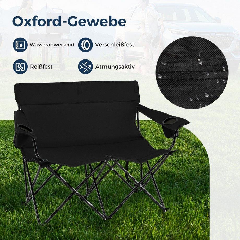 Chaise de camping pliante pour deux