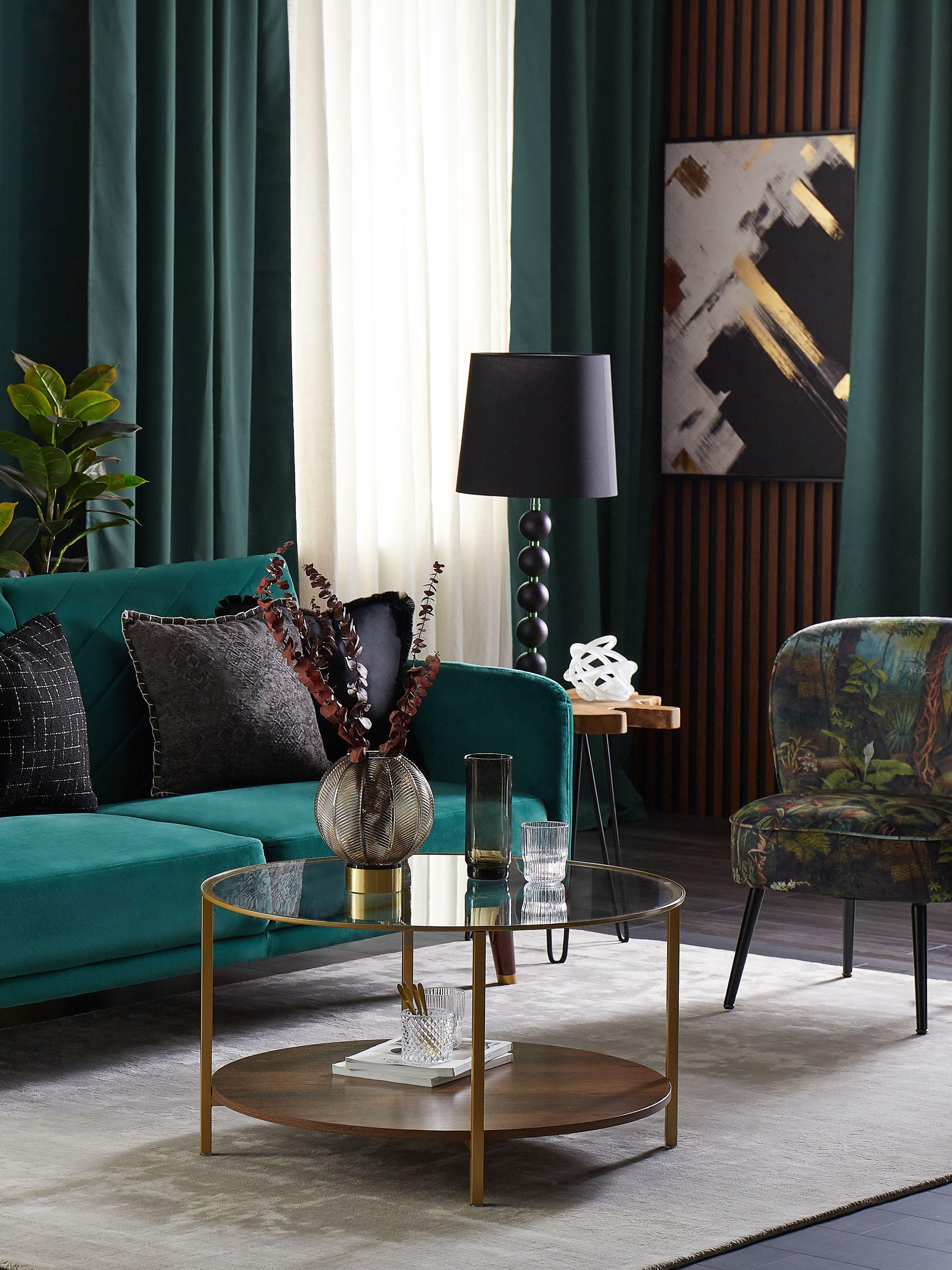 Beliani Tavolino en Legno di teak Retrò ELSA  