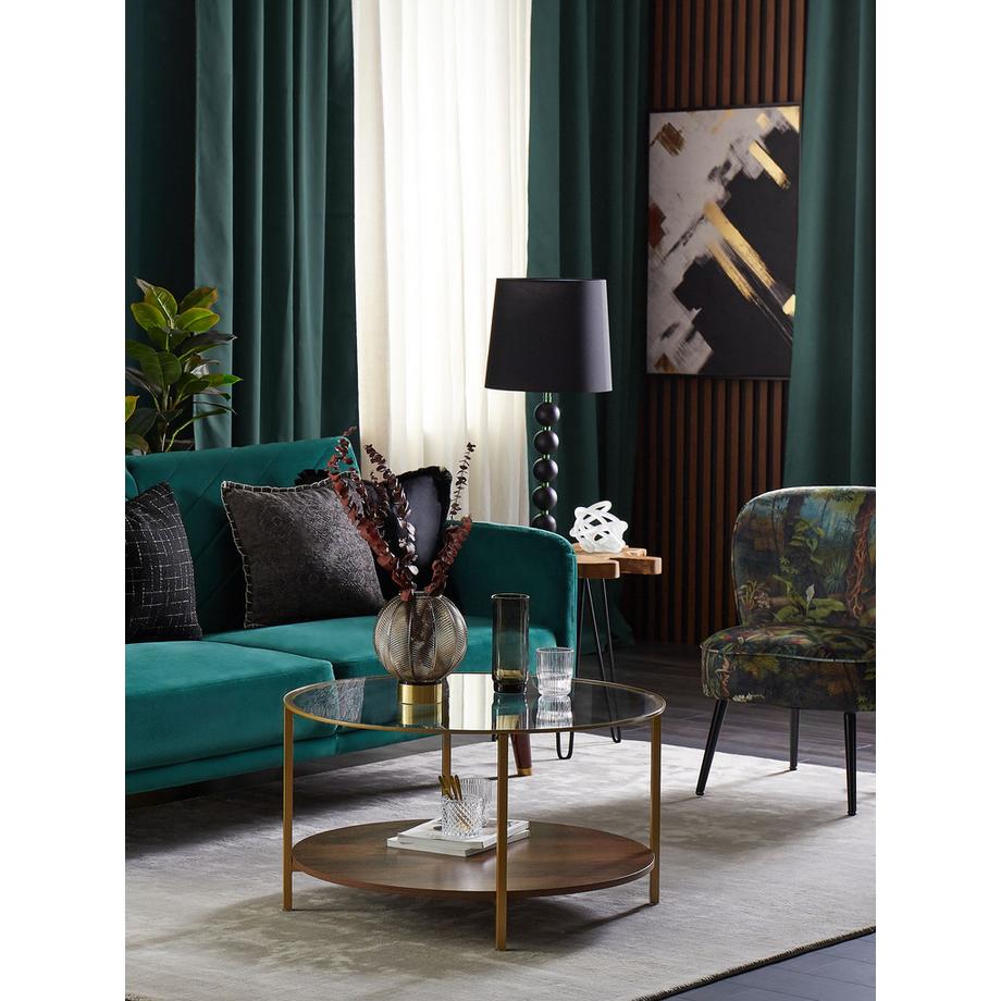 Beliani Table d'appoint en Teck Rétro ELSA  