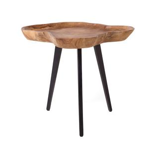 Beliani Tavolino en Legno di teak Retrò ELSA  