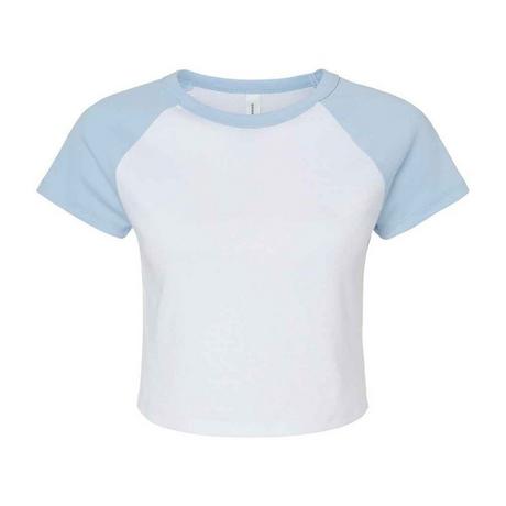 Bella + Canvas Top corto Maniche Raglan  