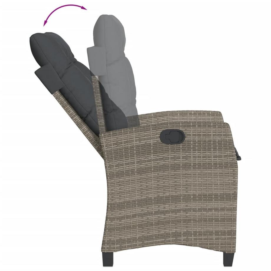 VidaXL set da pranzo da giardino Polirattan  