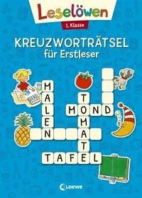 Leselöwen Kreuzworträtsel für Erstleser - 1. Klasse (Blau) Loewe Lernen und Rätseln (Hrsg.); Loewe Erstlesebücher (Hrsg.); Labuch, Kristin (Illustrationen) Copertina rigida 