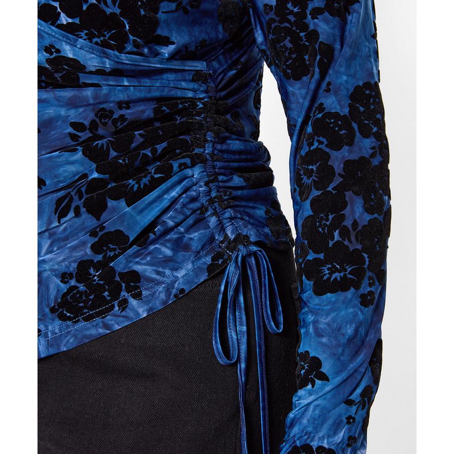 Joe Browns Haut Henley Cache-Cœur en Jersey Floqué Effet Délavé  