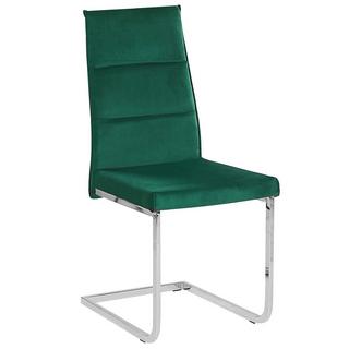 Beliani Chaise de salle à manger en Velours Moderne ROCKFORD  