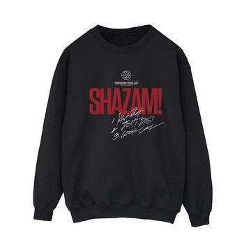 Shazam Fury Of The Gods Super Hero Checklist Sweatshirt