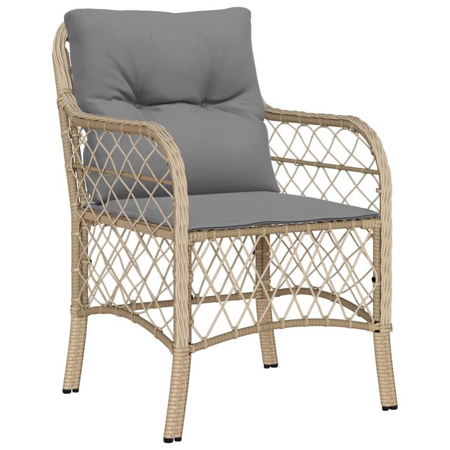 VidaXL Ensemble de salle à manger de jardin rotin synthétique  