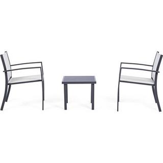 mutoni Salon de jardin Auri anthracite (3 pièces)  