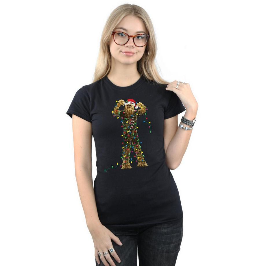 STAR WARS Star Wars Chewbacca Weihnachtslichter T-Shirt  