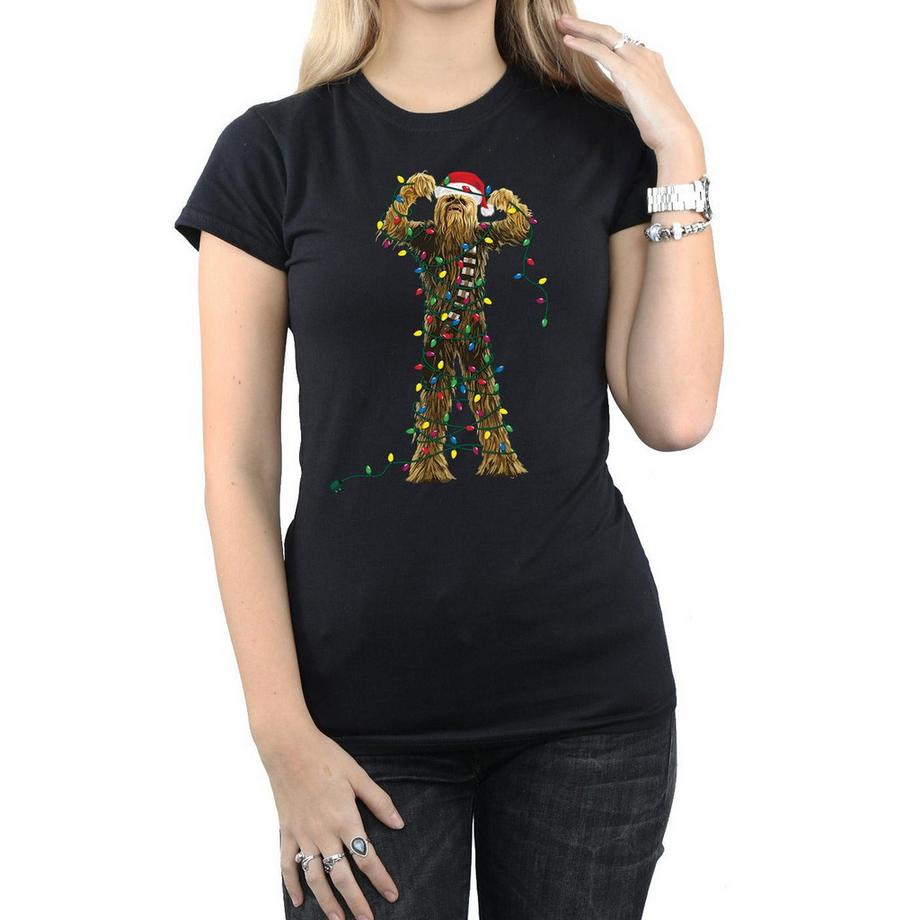 STAR WARS Star Wars Chewbacca Weihnachtslichter T-Shirt  