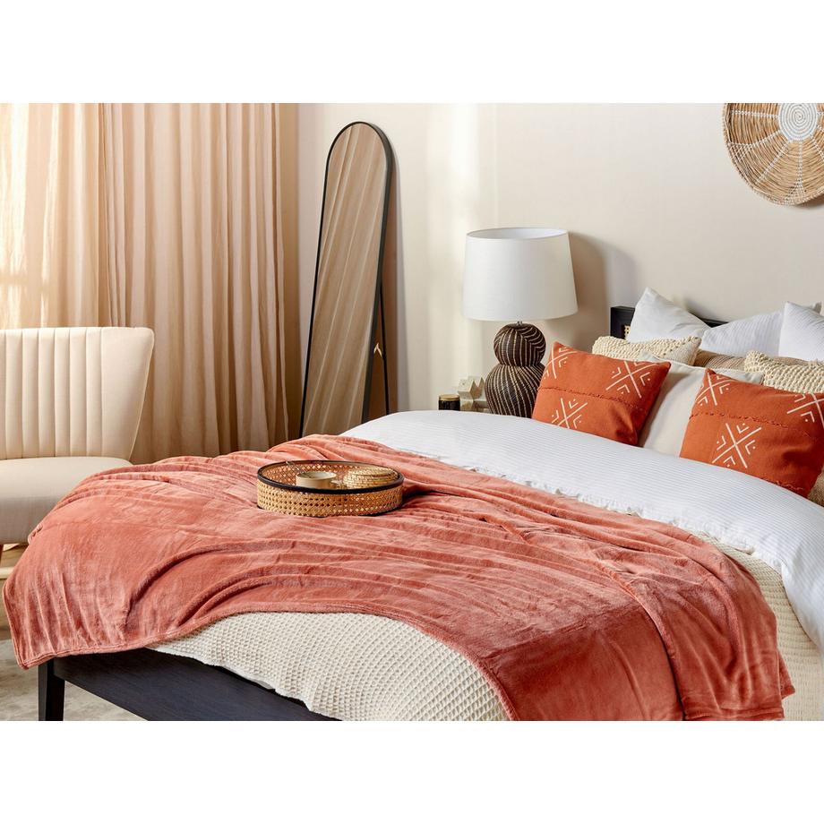 Beliani BAYBURT Couverture Polaire Moderne en Polyester  