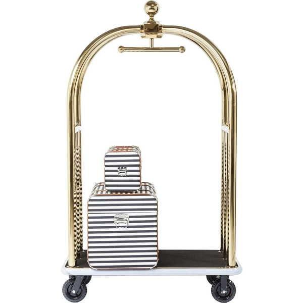 KARE Design Chariot à bagages VIP Vegas Gold  