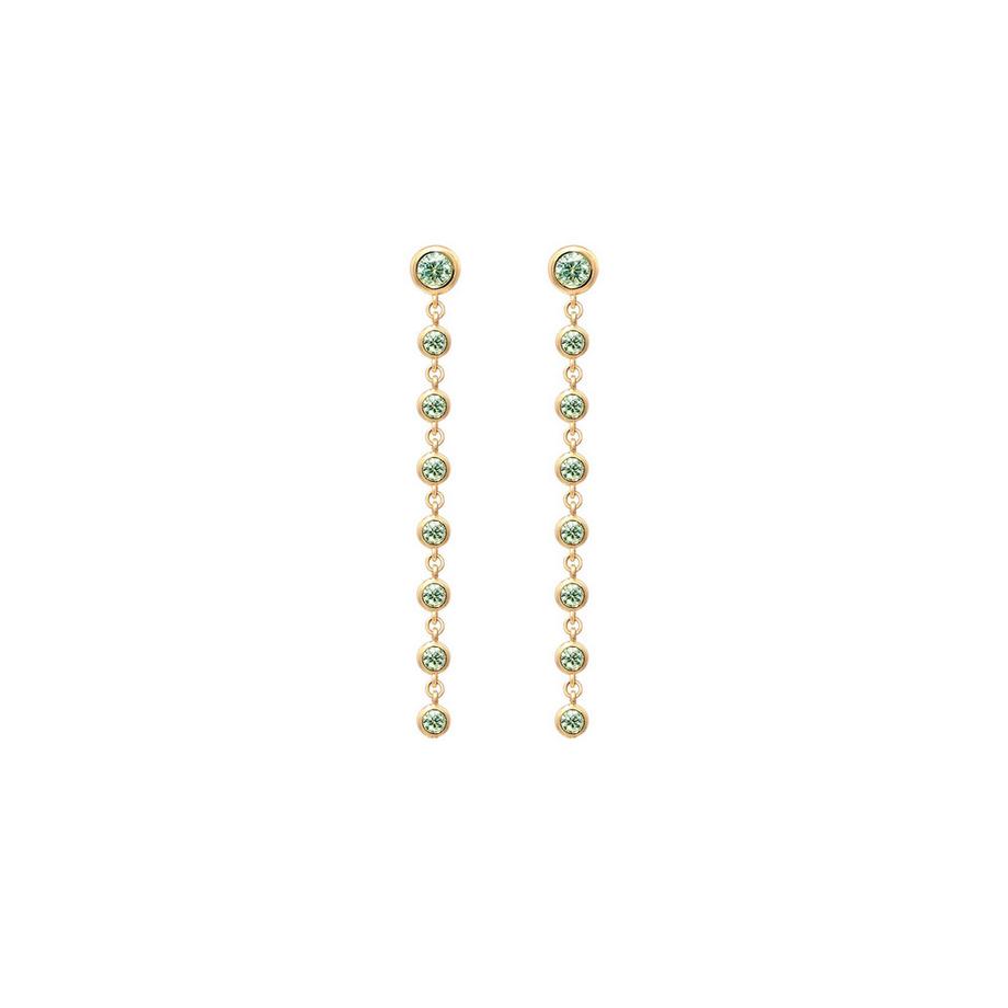 Boucles d'oreilles aves moissanite 2391 Plaqué or