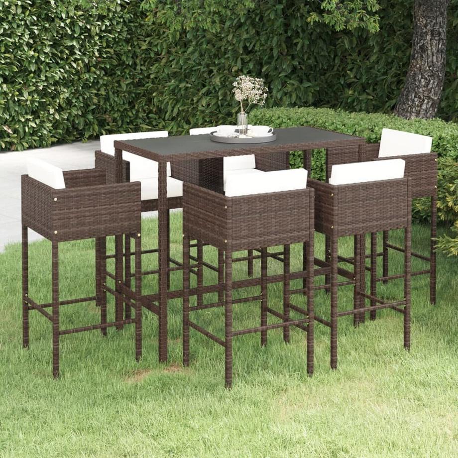 VidaXL Garten-bar-set poly-rattan  