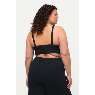 Ulla Popken Rippstrick V-Ausschnitt BH-Top  