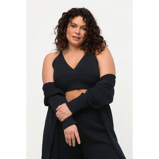 Ulla Popken Rippstrick V-Ausschnitt BH-Top  