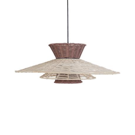 Beliani Lampe suspension en Rotin Boho KABOMPO  