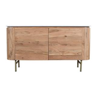 Maison Céphy  Credenza con 2 ante in Legno d'acacia e Marmo Naturale e Bianco  - BIRUNA della Maison Céphy 