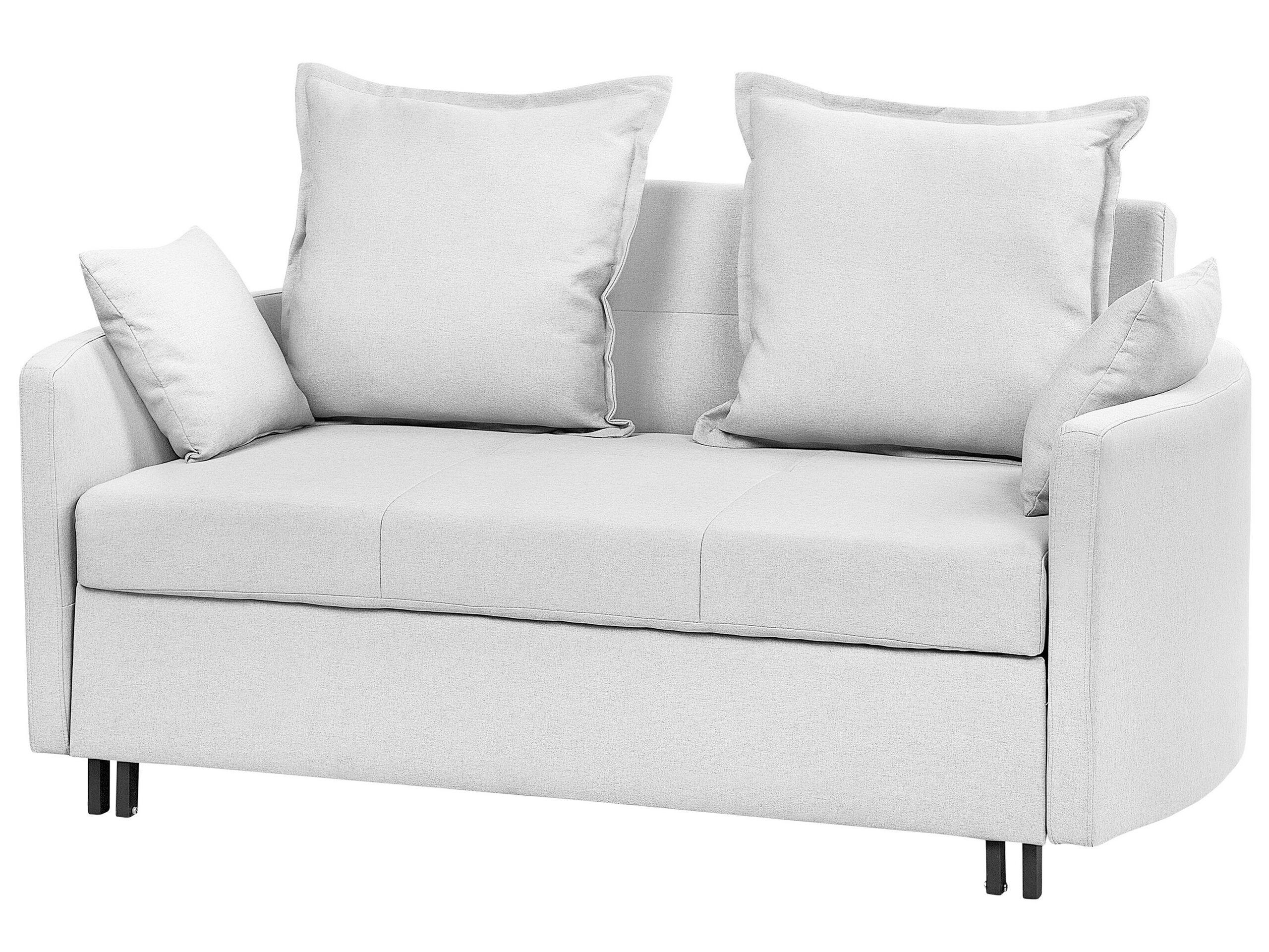 Beliani Schlafsofa aus Polyester Skandinavisch HOVIN  