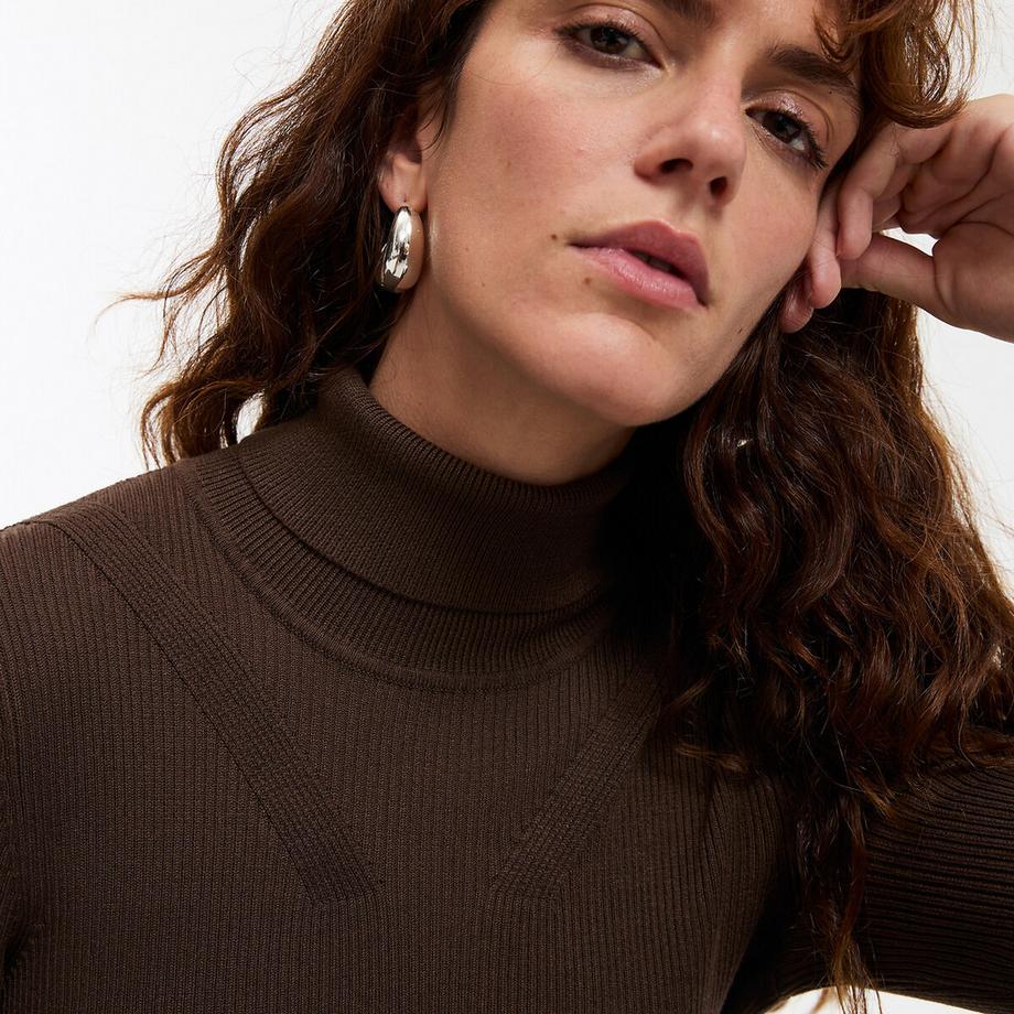 La Redoute Collections Feinstrick Rollkragenpullover  