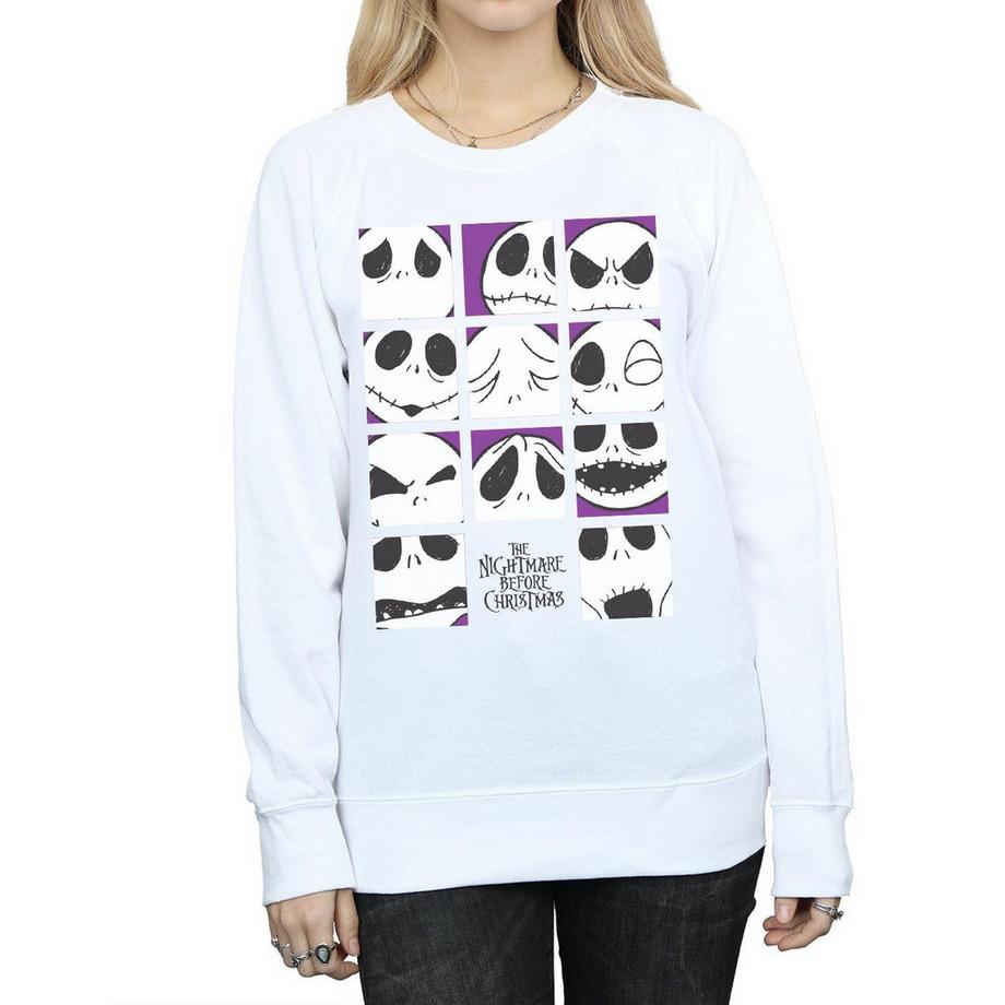 Disney Nightmare Before Christmas Many Faces Of Jack Sweatshirt  