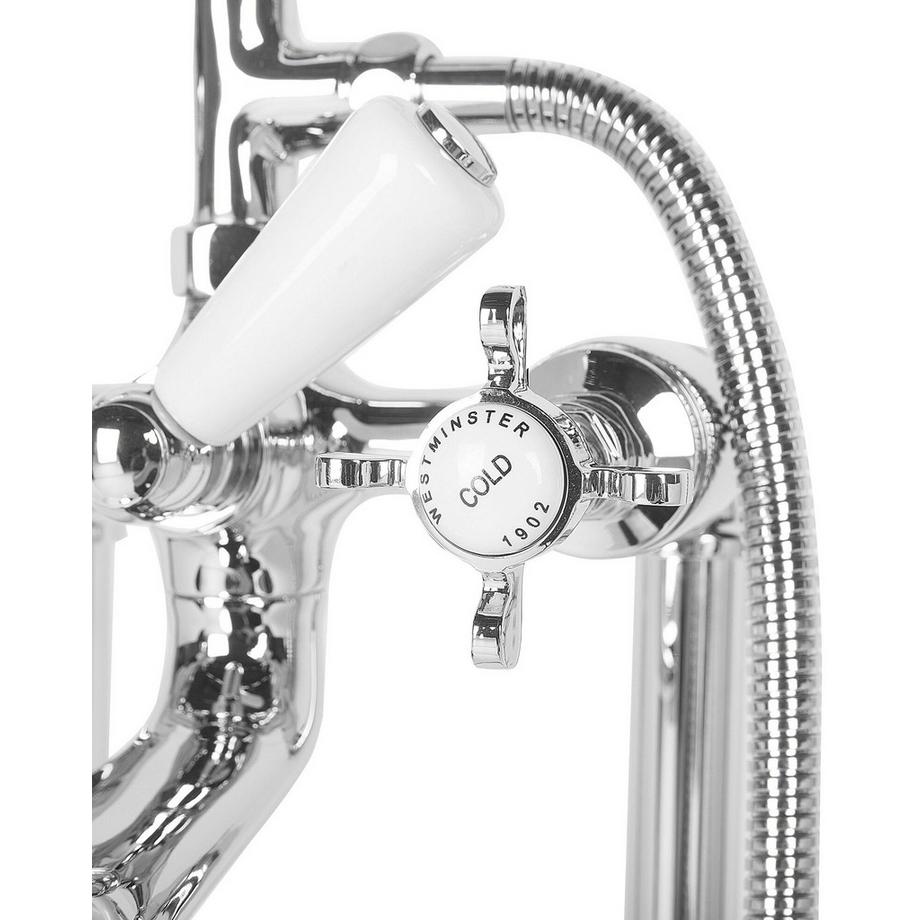 Beliani Freistehende Badewannenarmatur aus Messing Glamourös HEBBE  