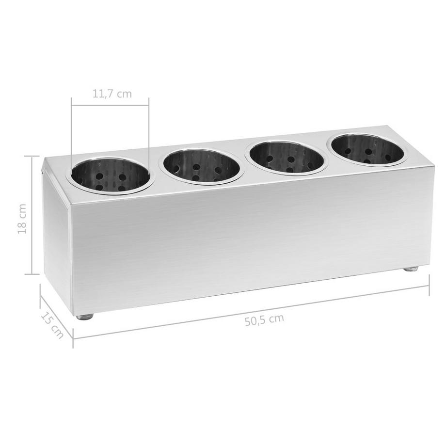 VidaXL Porte-couvert acier  