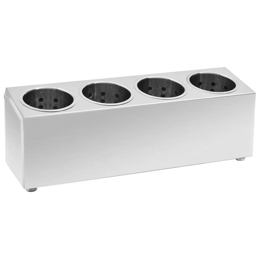 VidaXL - Porte-couvert acier, One Size, Argent