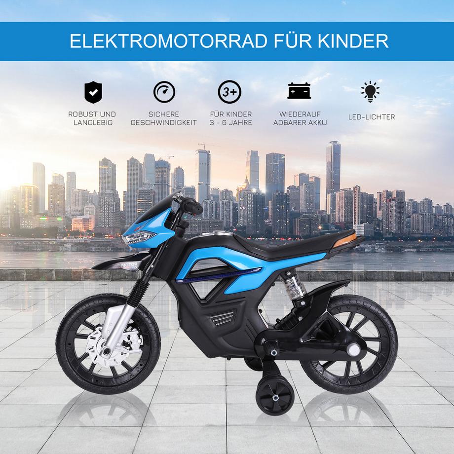 HOMCOM  Moto électrique pour enfants 