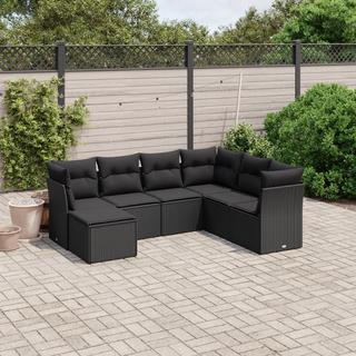 VidaXL set divano da giardino Polirattan  