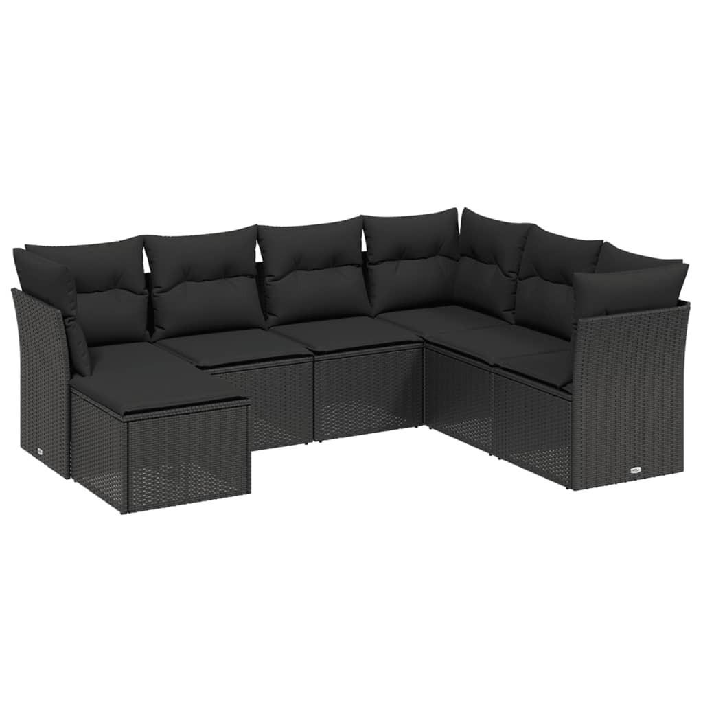 VidaXL set divano da giardino Polirattan  