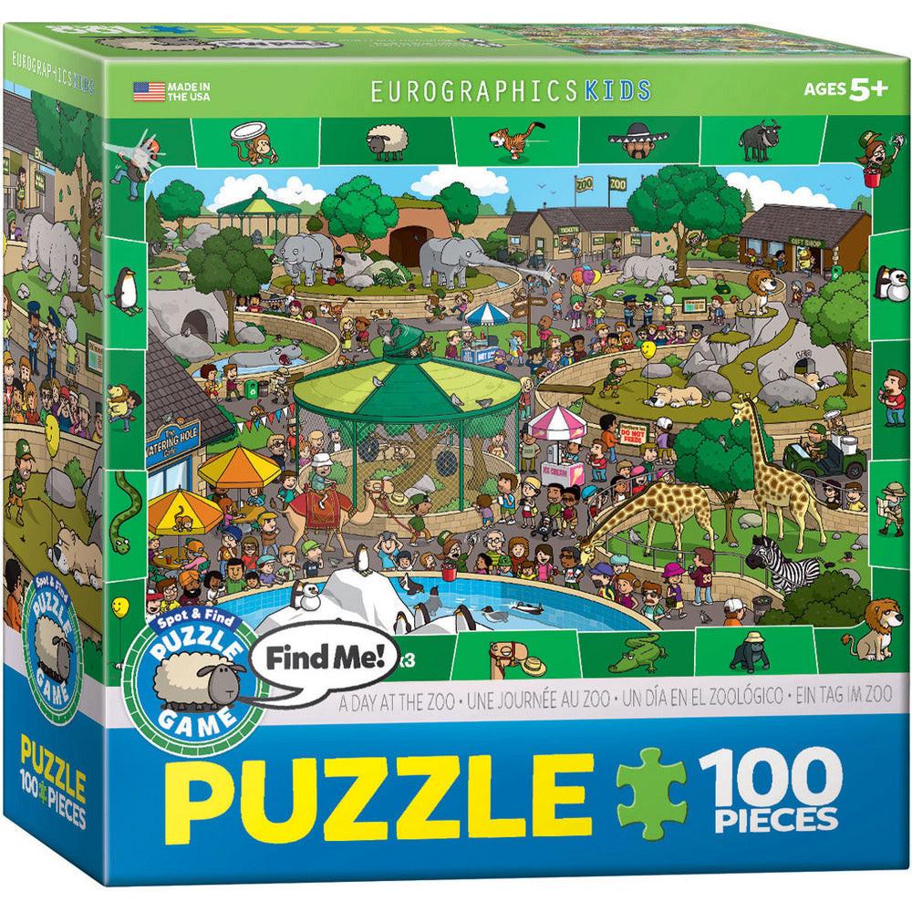 Eurographics  Puzzle Spot & Find - Ein Tag im Zoo 