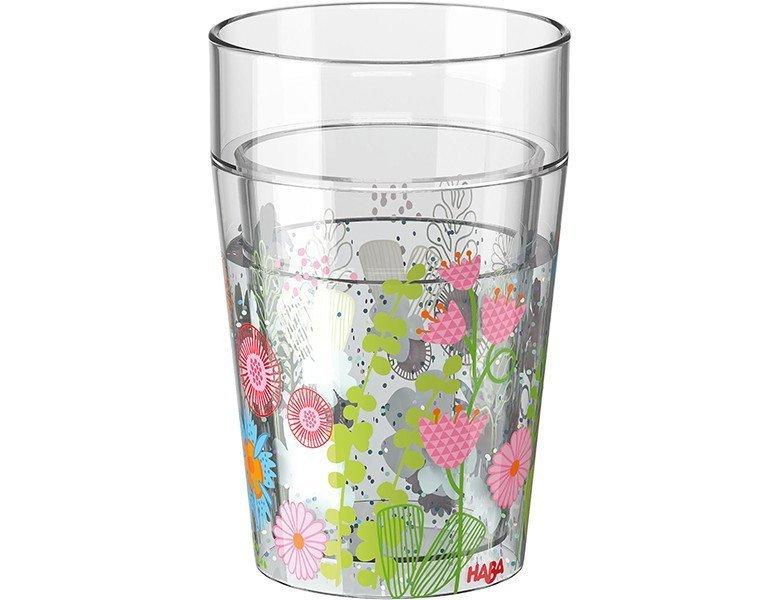 HABA Glitzerbecher Blumen  