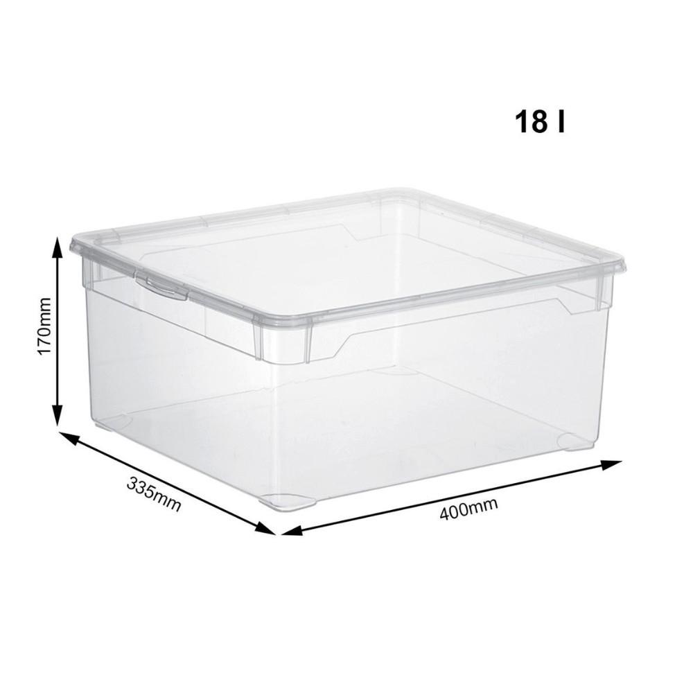 rotho Aufbewahrungsbox CLEAR 18L  