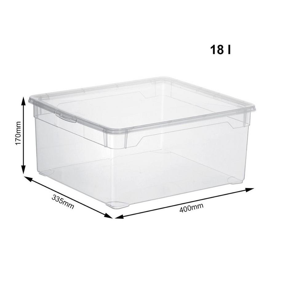 rotho Aufbewahrungsbox CLEAR 18L  