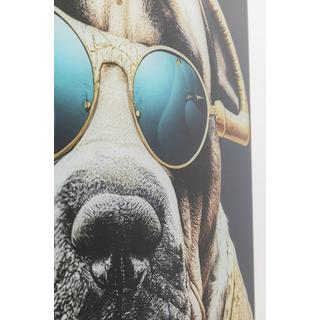 KARE Design Quadro in vetro Fashion Dog 60x80  