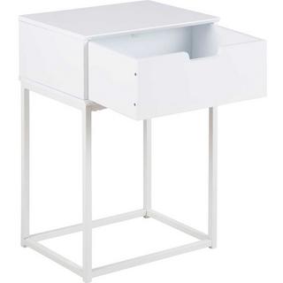 mutoni Comodino in legno Myrta bianco  