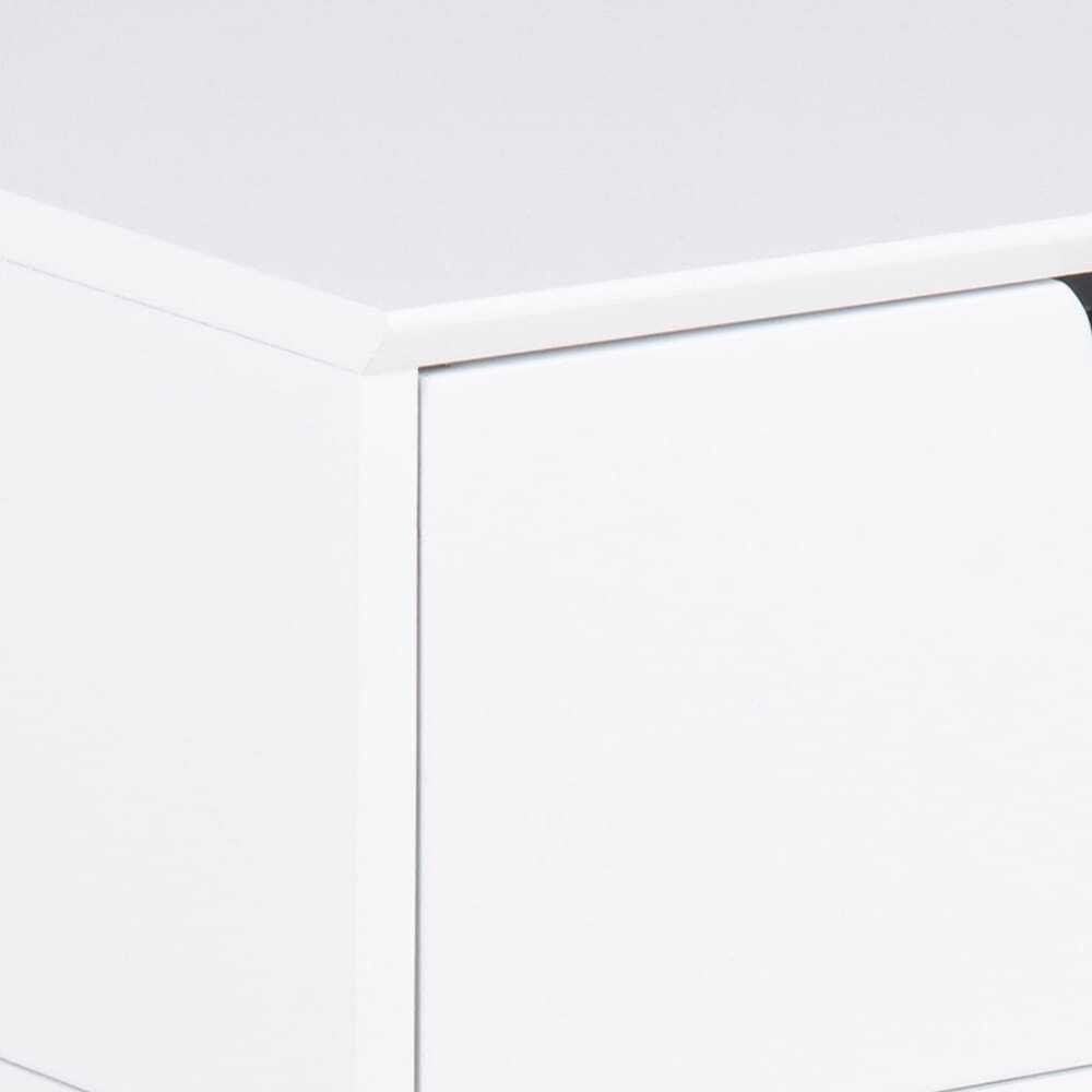 mutoni Table de nuit Myrta bois blanc  