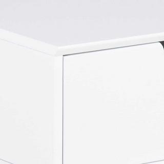 mutoni Table de nuit Myrta bois blanc  