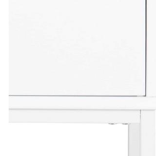 mutoni Table de nuit Myrta bois blanc  