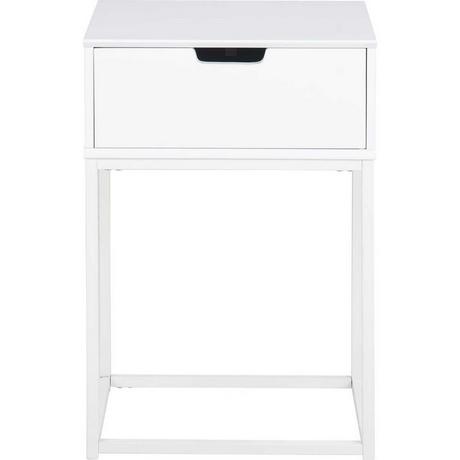 mutoni Table de nuit Myrta bois blanc  