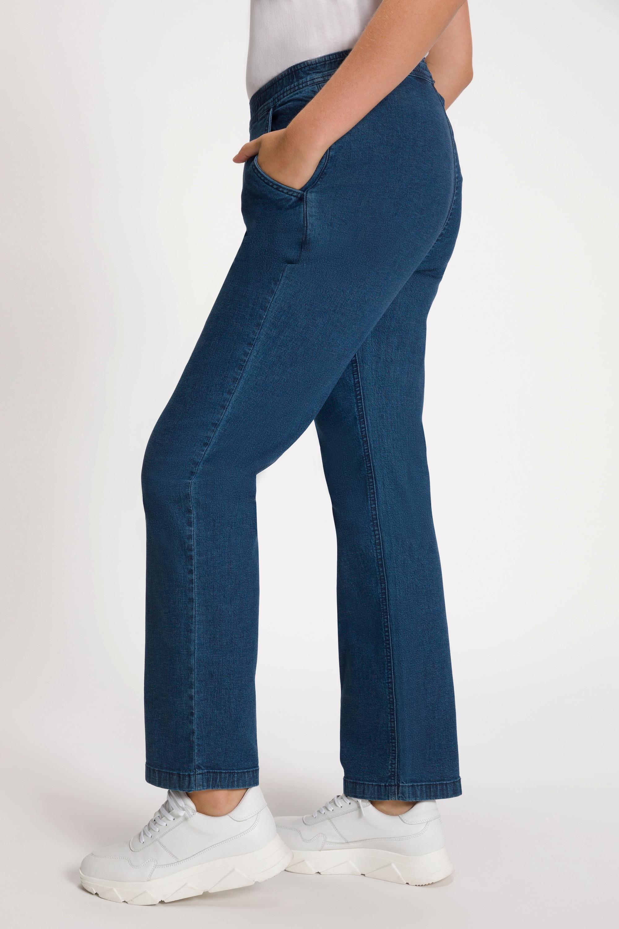 Ulla Popken Mandy Straight Leg Jeans Elastikbund  