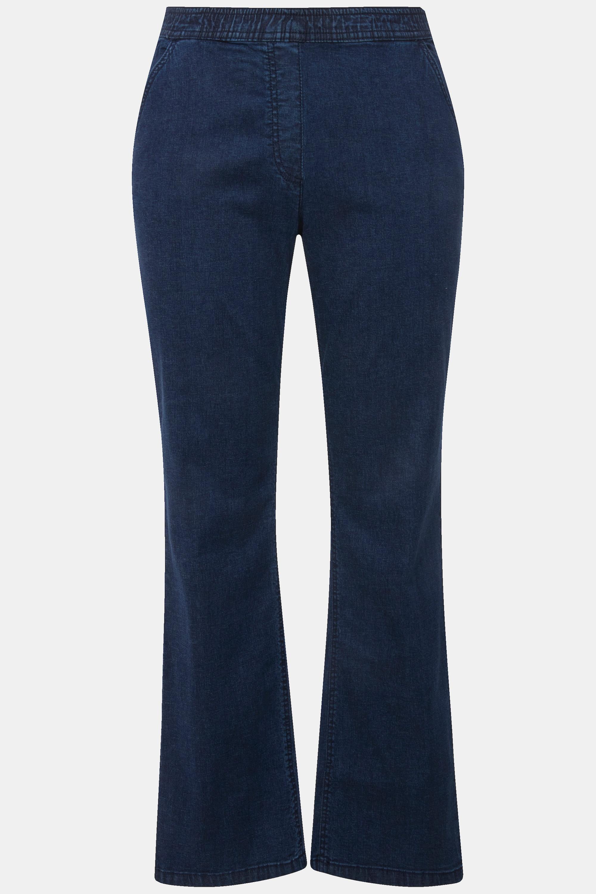 Ulla Popken Mandy Straight Leg Jeans Elastikbund  