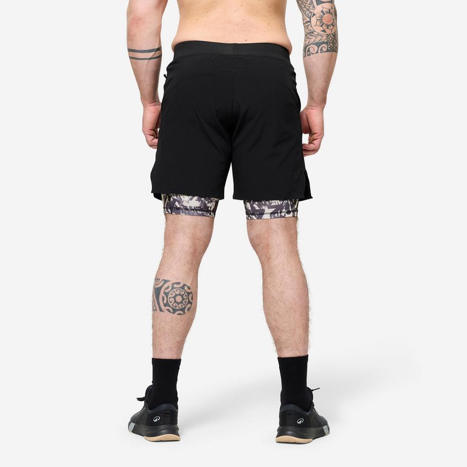 DOMYOS  2-in-1 Shorts  atmungsaktiv 