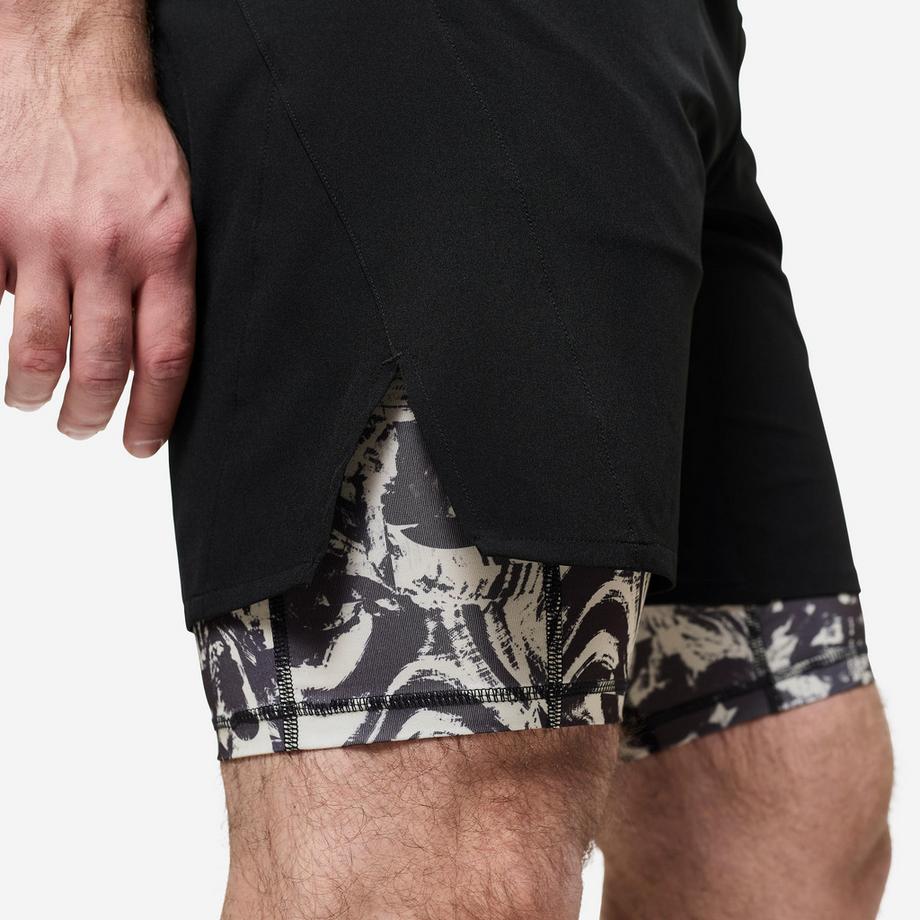 DOMYOS  2-in-1 Shorts  atmungsaktiv 